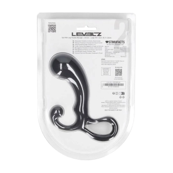Masażer prostaty silikonowy Levelz L czarny 15 cm
