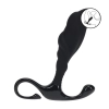 Masażer prostaty silikonowy Levelz falisty L czarny 12,4 cm