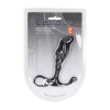 Masażer prostaty silikonowy Levelz falisty L czarny 12,4 cm