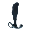 Masażer prostaty silikonowy Levelz falisty L czarny 12,4 cm