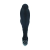 Masażer prostaty silikonowy Levelz falisty L czarny 12,4 cm