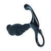 Masażer prostaty silikonowy Levelz falisty L czarny 12,4 cm