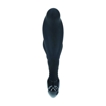 Masażer prostaty silikonowy Levelz falisty L czarny 12,4 cm