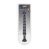 Sonda analna żebrowana Levelz silikonowa czarna 26,7 cm