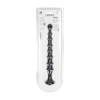 Sonda analna żebrowana Levelz silikonowa czarna 26,7 cm