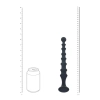 Sonda analna żebrowana Levelz silikonowa czarna 26,7 cm