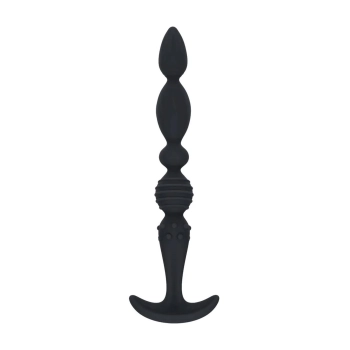 Sonda analna wieloteksturowa Levelz silikonowa czarna 26cm