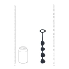Silikonowe kulki analne okrągłe Levelz S czarne 23cm