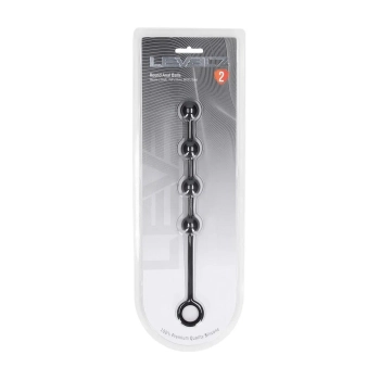 Silikonowe kulki analne okrągłe Levelz S czarne 23cm