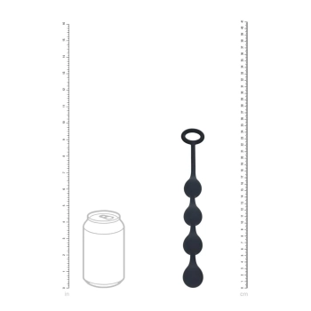 Kulki analne silikonowe Levelz Waterdrop S czarny