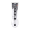 Zakrzywione silikonowe kulki analne Levelz czarne 29,5 cm