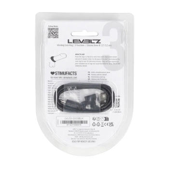 Pierścień erekcyjny wibrujący silikonowy Levelz Level 3 czarny 6,3cm