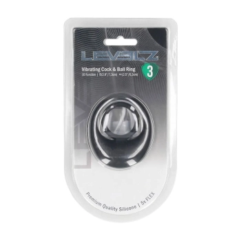 Pierścień erekcyjny wibrujący silikonowy Levelz Level 3 czarny 7,3 cm