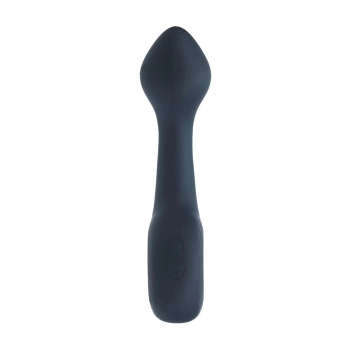 Wibrujący silikonowy masażer prostaty Levelz z pętlą czarny 14,5 cm