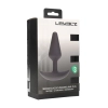 Wibrujący korek analny silikonowy Levelz M czarny 12 cm