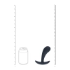 Masażer prostaty wibrujący silikonowy Levelz M czarny 12,5cm