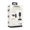 Wibrujący korek analny heksagonalny silikonowy Levelz L czarny 14 cm