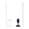 Wibrujący korek analny heksagonalny silikonowy Levelz L czarny 14 cm