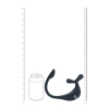 Pierścień wibrujący Levelz Tri O z pilotem silikonowy czarny 22,5 cm