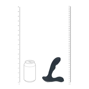 Masażer prostaty wibrujący pulsujący silikonowy Levelz czarny