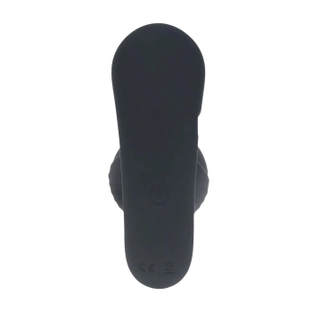 Korek analny wibrujący Levelz silikonowy z pilotem 10,6 cm czarny