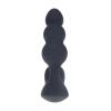 Korek analny wibrujący koralikowy Levelz zdalny czarny 14 cm USB