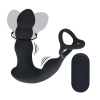 Masażer prostaty z rotującą głowicą Levelz silikonowy czarny 16,8 cm