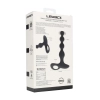 Wibrujący koralikowy korek analny silikonowy Levelz czarny 20 cm