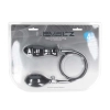 Żebrowany korek analny pompowany silikonowy Levelz by Shots czarny 5 cm