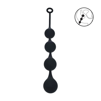 Kulki analne silikonowe Levelz by Shots XL czarny 5 cm