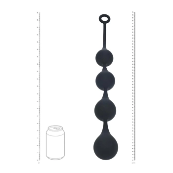 Kulki analne silikonowe Levelz by Shots XL czarny 5 cm
