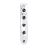 Kulki analne silikonowe Levelz XXL 6 cm czarny