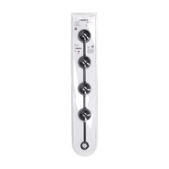 Kulki analne silikonowe Levelz XXL 6 cm czarny