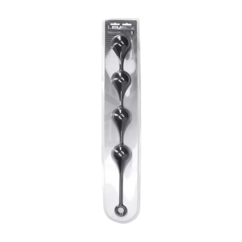 Kulki analne silikonowe kropla wody Levelz XXL czarne 57 cm