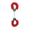 Kajdanki futrzane Ouch Pleasure czerwone 29cm