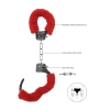 Kajdanki futrzane Ouch Pleasure czerwone 29cm