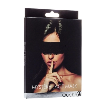 Maska koronkowa Mystere Ouch! czarna