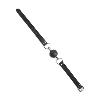Knebel z kulką Ouch! skórzany 13 cm
