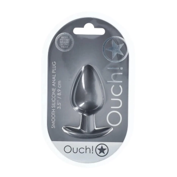 Smooth Silicone Anal Plug - Large - 3.5