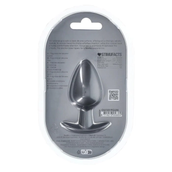 Smooth Silicone Anal Plug - Large - 3.5
