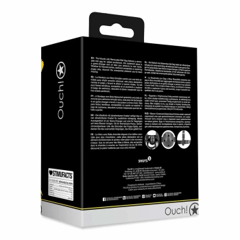 Kaganiec z odpinaną kulką Ouch! czarny 65 cm