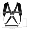 Uprząż BDSM Ouch! regulowana czarna 32 cm