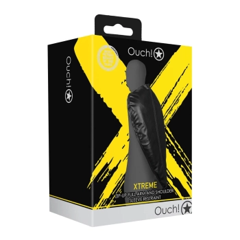 Uprząż krępująca ramiona i barki Ouch! czarna z zamkiem 48,5 cm