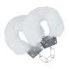 Kajdanki puchate Ouch! białe 24 cm