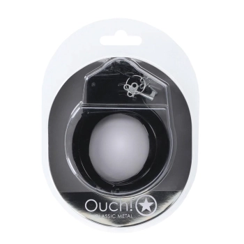 Kajdanki metalowe Ouch! czarne 24,2 cm