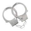 Kajdanki metalowe klasyczne Ouch! srebrne 24 cm