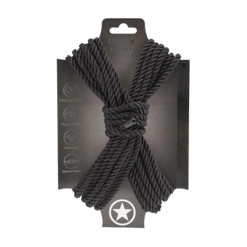 Lina bondage Ouch! poliestrowa czarna 10 m