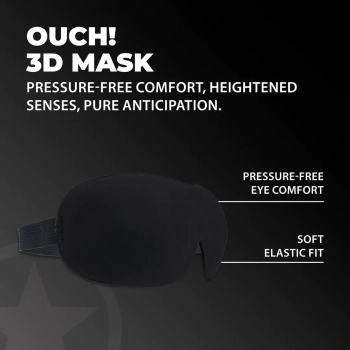 Opaska na oczy 3D Ouch! czarna