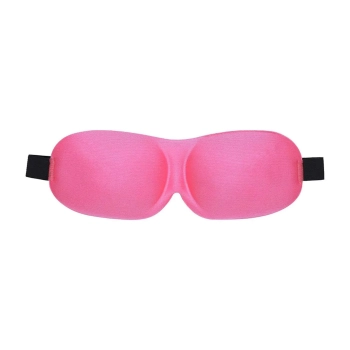 Opaska na oczy 3D Ouch poliestrowa różowa