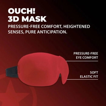 Opaska na oczy 3D Ouch! czerwona